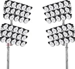 StadiumPro V Series - Light Pole Package | Great for Stadium Lighting, 4 x 60 Foot Sports Light Pole with Cross Beams + 48 x 500W LED Sports Light